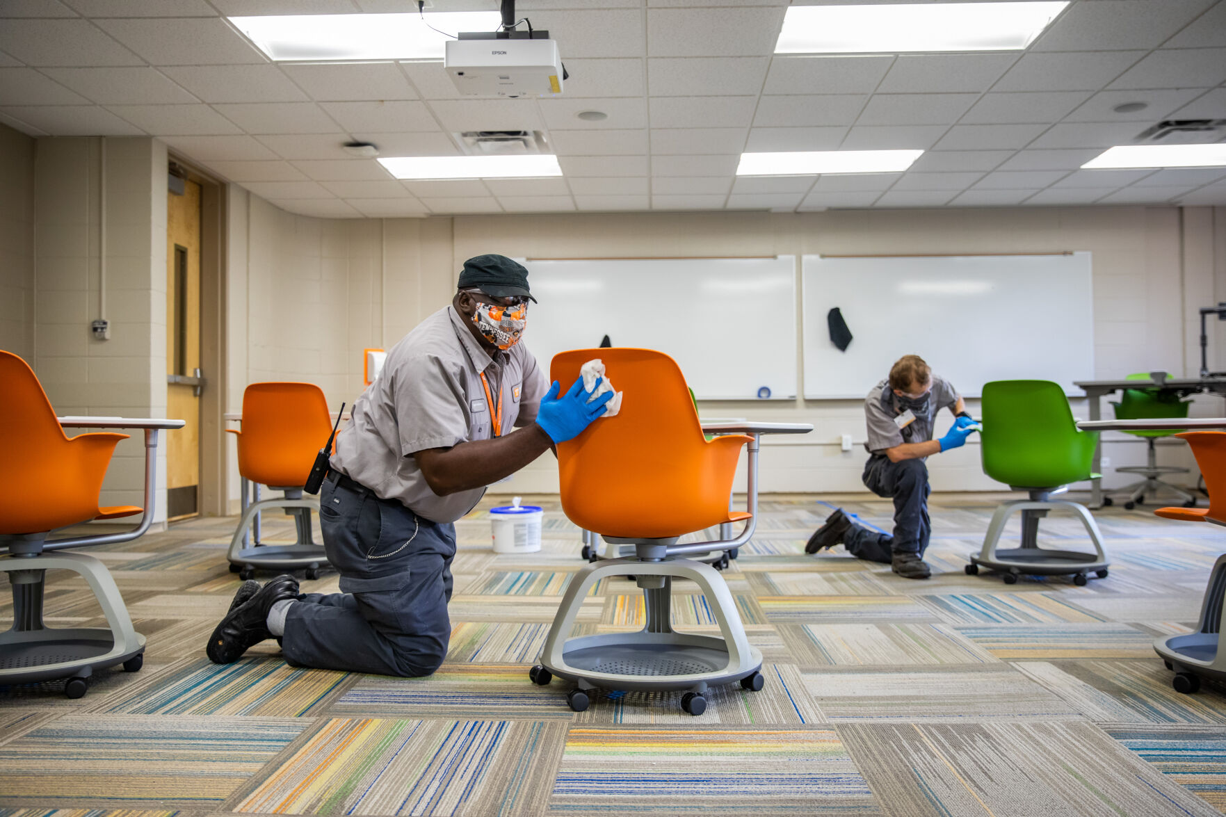 Social distancing on campus